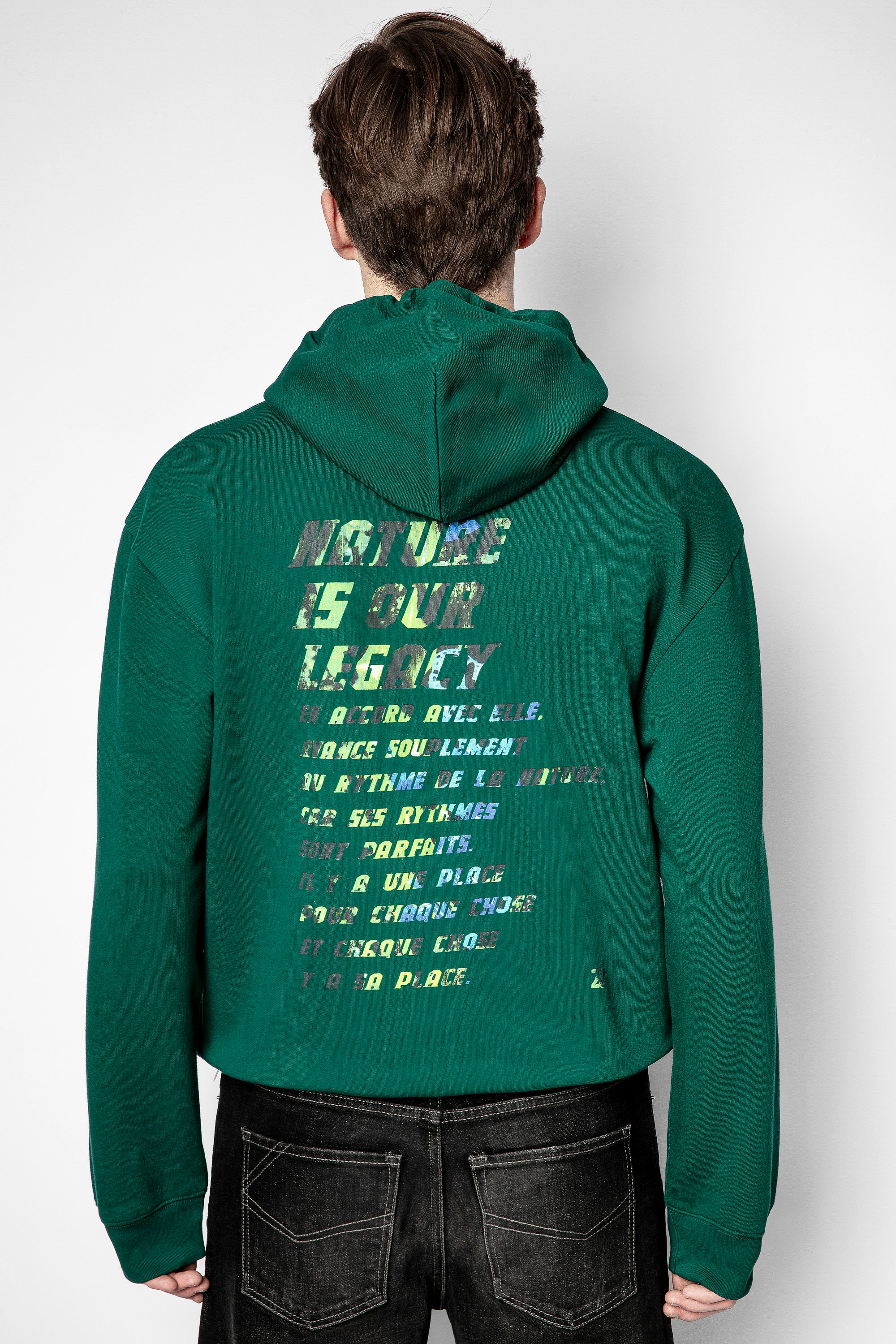 Felpa Storm - Felpa verde da uomo